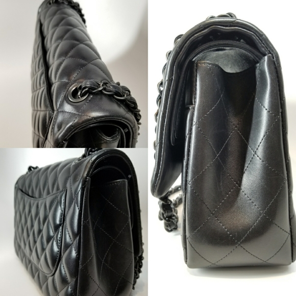 Limited CHANEL Jumbo Double Flap So Black Bag - Picture 12 of 16